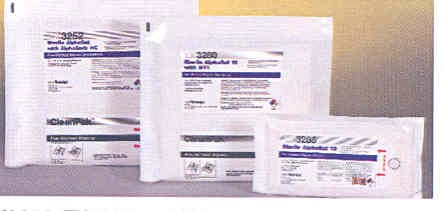 AESK557, Sterile, 9x9, Pre-wetted, ISO 4, 100%Polyester Wipes -- $504.00/case, 400 total wipes-image